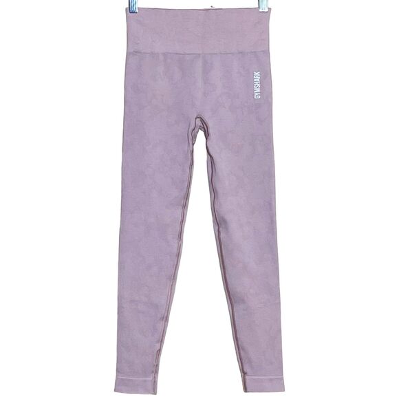 Gymshark Adapt Seamless Leggings S Pink High Rise Stretch Full Length Athletic - Picture 1 of 9